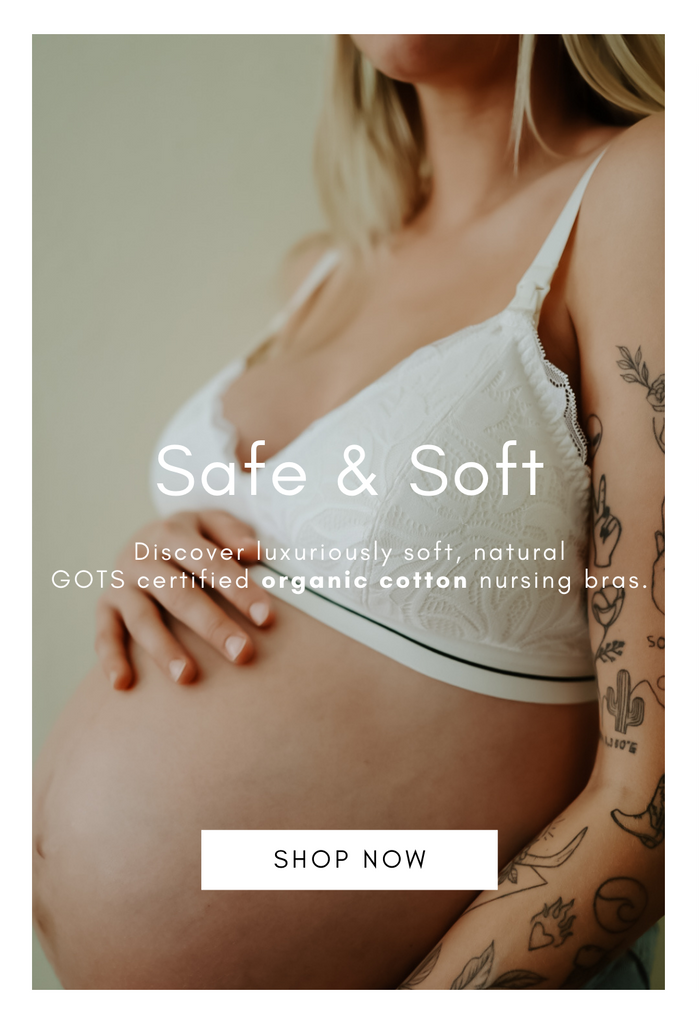Organic cotton nursing bra  Maternity underwear / Nursing